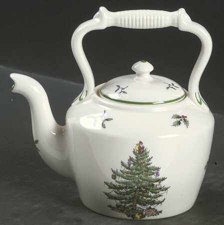 Christmas Tree Miniature Kettle & Lid