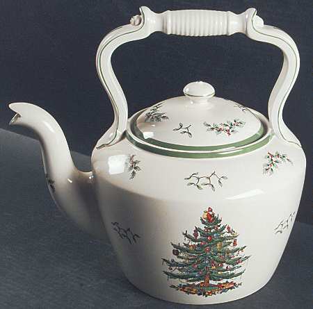 Christmas Tree Large Kettle & Lid