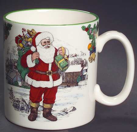 Christmas Tree Santa's  Around the World Mug