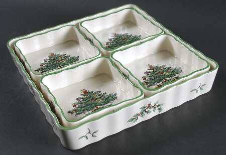 Christmas Tree 5-Piece Hors d'Oeuvres Set