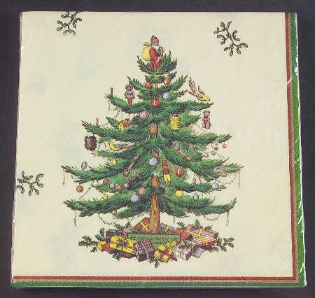 Christmas Tree Package of Paper Dinner Napkins