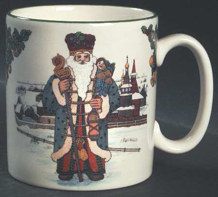 Christmas Tree Santa's  Around the World Mug