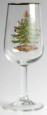 Christmas Tree 12 Oz Glassware Goblet
