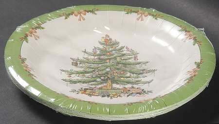 Christmas Tree (Pack of 8) Paper Luncheon/Dessert Plates
