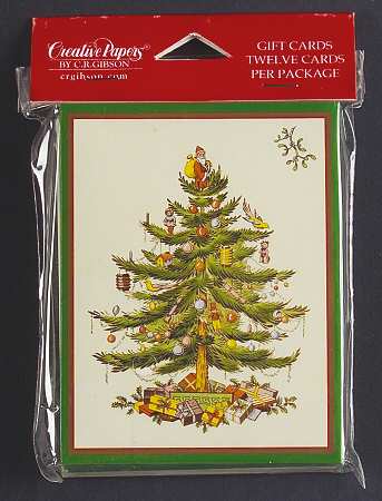 Christmas Tree (Pack of 12) Paper Gift Card
