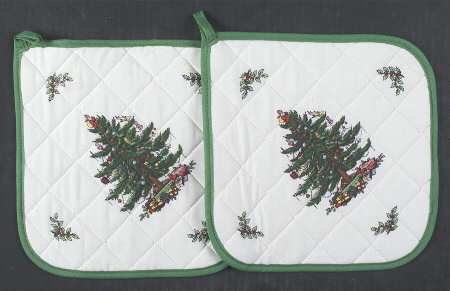 Christmas Tree (Set of 2) Cloth Potholders