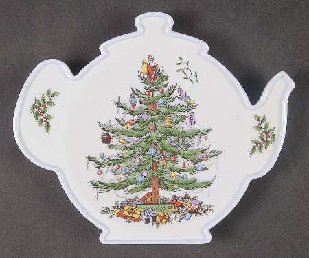 Christmas Tree Melamine Spoon Rest (Holds 1 Spoon)