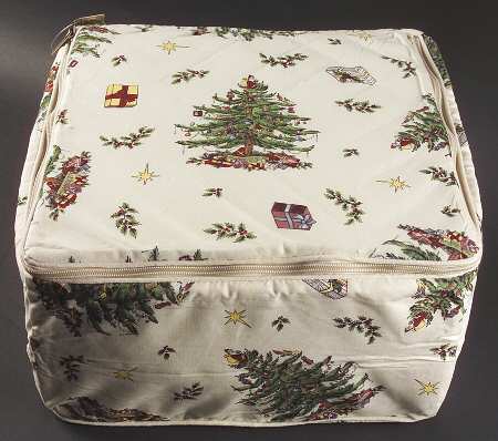 Christmas Tree Dinner Plate Storage Bag/Case (Holds 8)