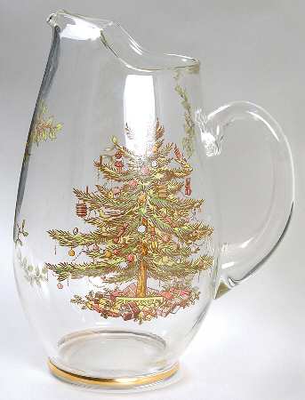 Christmas Tree 88 Oz Glassware Pitcher