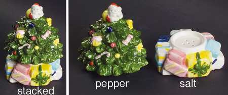 Christmas Tree Stacking Figure Salt & Pepper Set