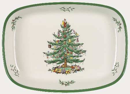 Christmas Tree Rectangular Roaster