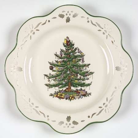 Christmas Tree 9" Pierced Plate