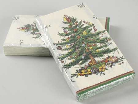 Christmas Tree Package of Paper Guest Towel Napkins