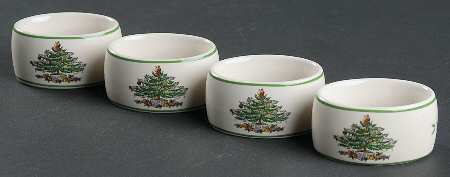 Christmas Tree Napkin Ring - Set of 4