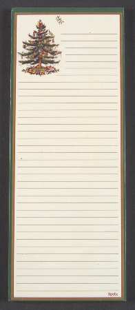 Christmas Tree Notepad