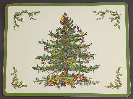 Christmas Tree Corkboard Placemat