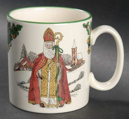 Christmas Tree Santa's  Around the World Mug