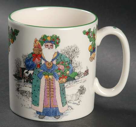 Christmas Tree Santa's  Around the World Mug