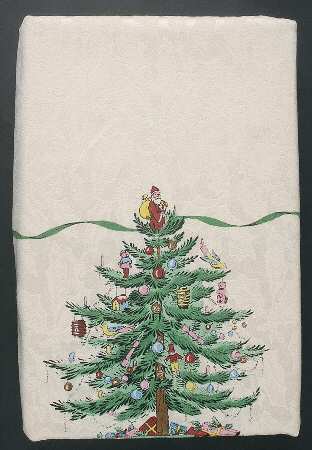 Christmas Tree 60" X 104" Oblong Tablecloth