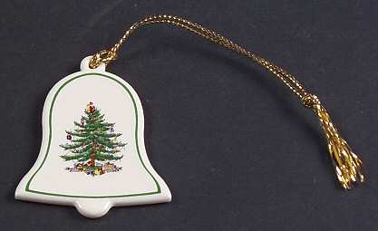 Christmas Tree Ornaments Rejoice - Mini Flat Bell - No Box