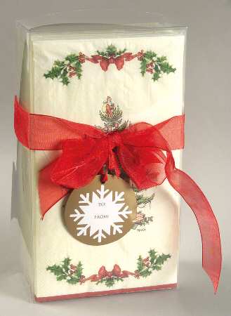 Christmas Tree Package of Paper Guest Towel Napkins