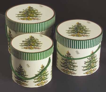 Christmas Tree (Set of 3) Paper Nesting Boxes