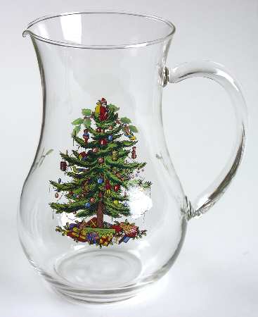 Christmas Tree 44 Oz Glassware Pitcher