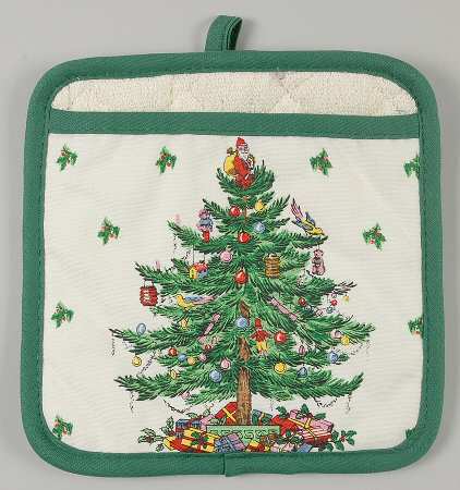 Christmas Tree Cloth Potholder