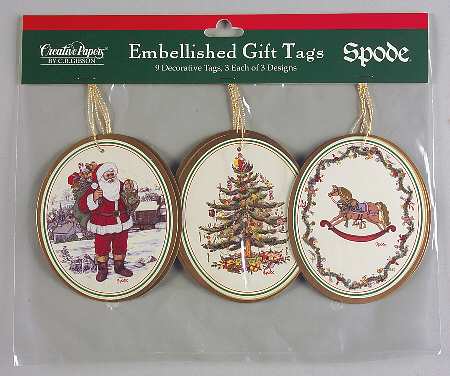 Christmas Tree (Set of 9, 3 Designs) Paper Gift Tag Set