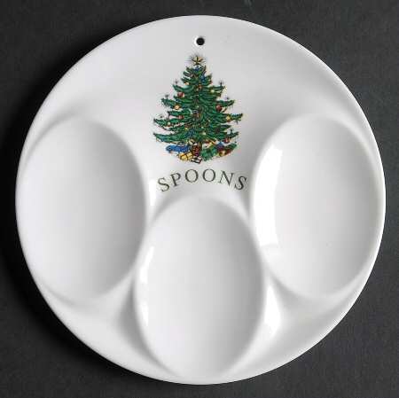 Christmas Tree Spoon Rest (Holds 3 Plastic Spoons)
