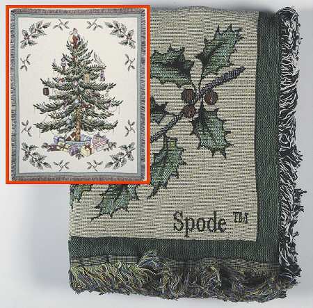 Christmas Tree Tapestry Throw