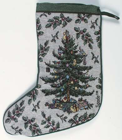 Christmas Tree Tapestry Stocking