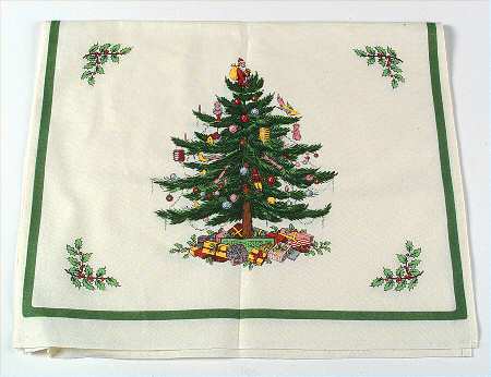 Christmas Tree Tablecloth-Rectangular 18 X 30