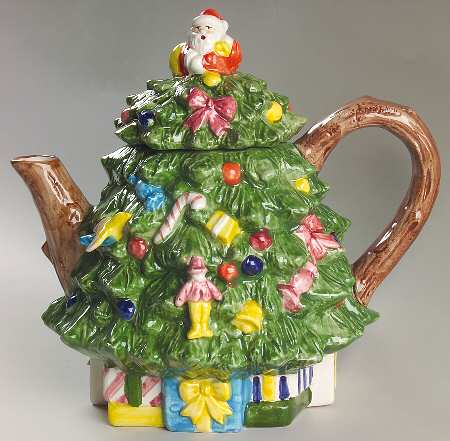 Christmas Tree Tree Shaped Teapot & Lid