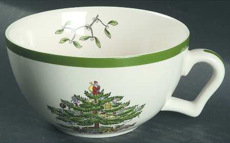 Christmas Tree Cup for Individual Teapot & Lid with Cup