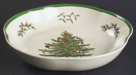 Christmas Tree Large Tunis Dish