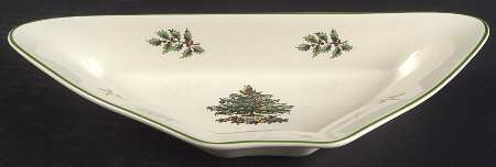 Christmas Tree 4" Triangular Dish