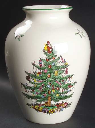 Christmas Tree 7" Vase