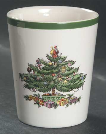 Christmas Tree Tall China Tumbler