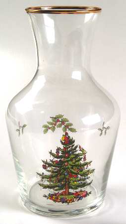 Christmas Tree Glassware Vase