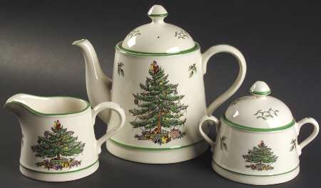 Christmas Tree (5 Pc) Tea Set (TP, CR, SU)