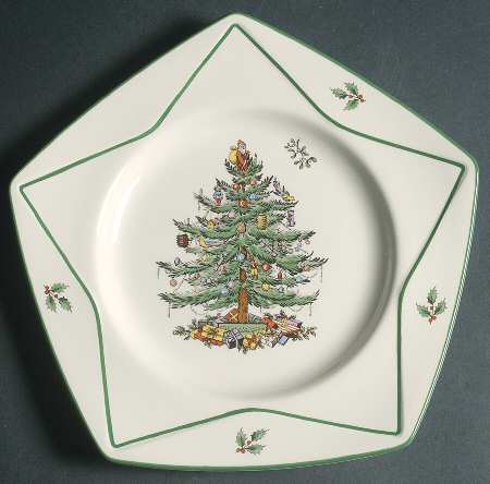 Christmas Tree Star Shaped Plate
