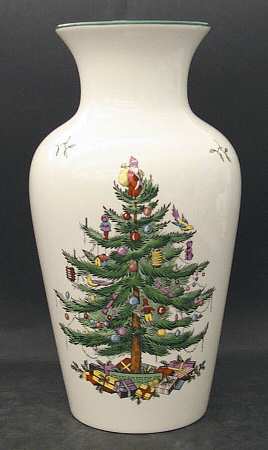 Christmas Tree 11" Vase
