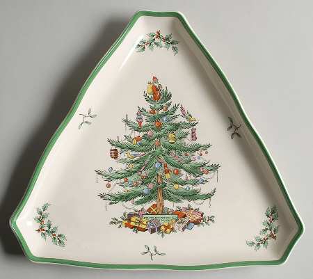 Christmas Tree Triangular Tray