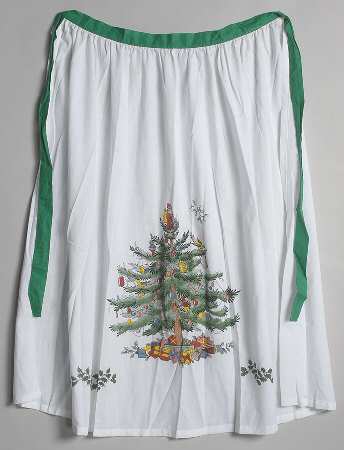 Christmas Tree 69" X 42" Cloth Kitchen Apron