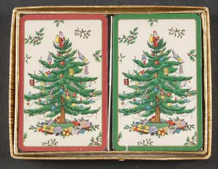 Christmas Tree Double Deck Playing Cards (Motif 1&2)