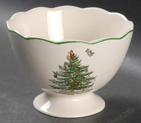 Christmas Tree Small Footed Bowl