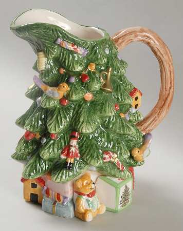 Christmas Tree 33 Oz Figural Pitcher