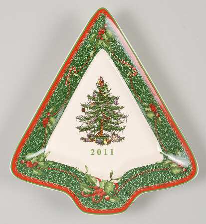 Christmas Tree 2011 Annual Tree Shaped Dish