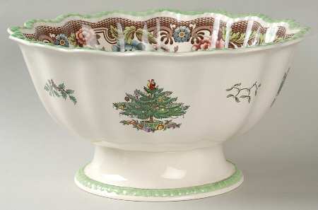 Christmas Tree Round Gadroon Bowl